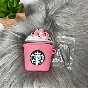 Accessories - AirPods 1/2 Silicone Cartoon Case Starbucks Pink Accessories - AirPods 1/2 Silicone Cartoon Case Starbucks Pink